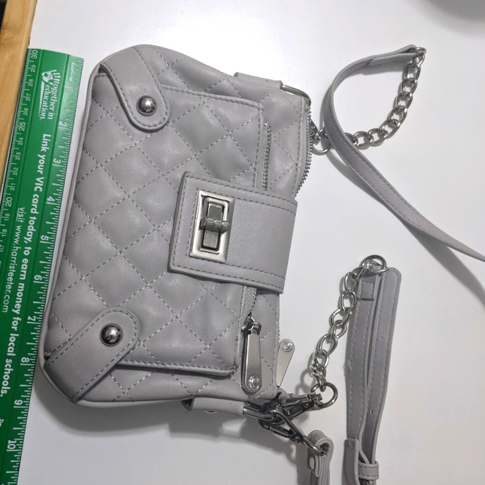 Grey handbag